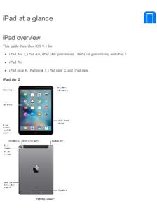 Apple iPad 2nd Generation manual. Smartphone Instructions.